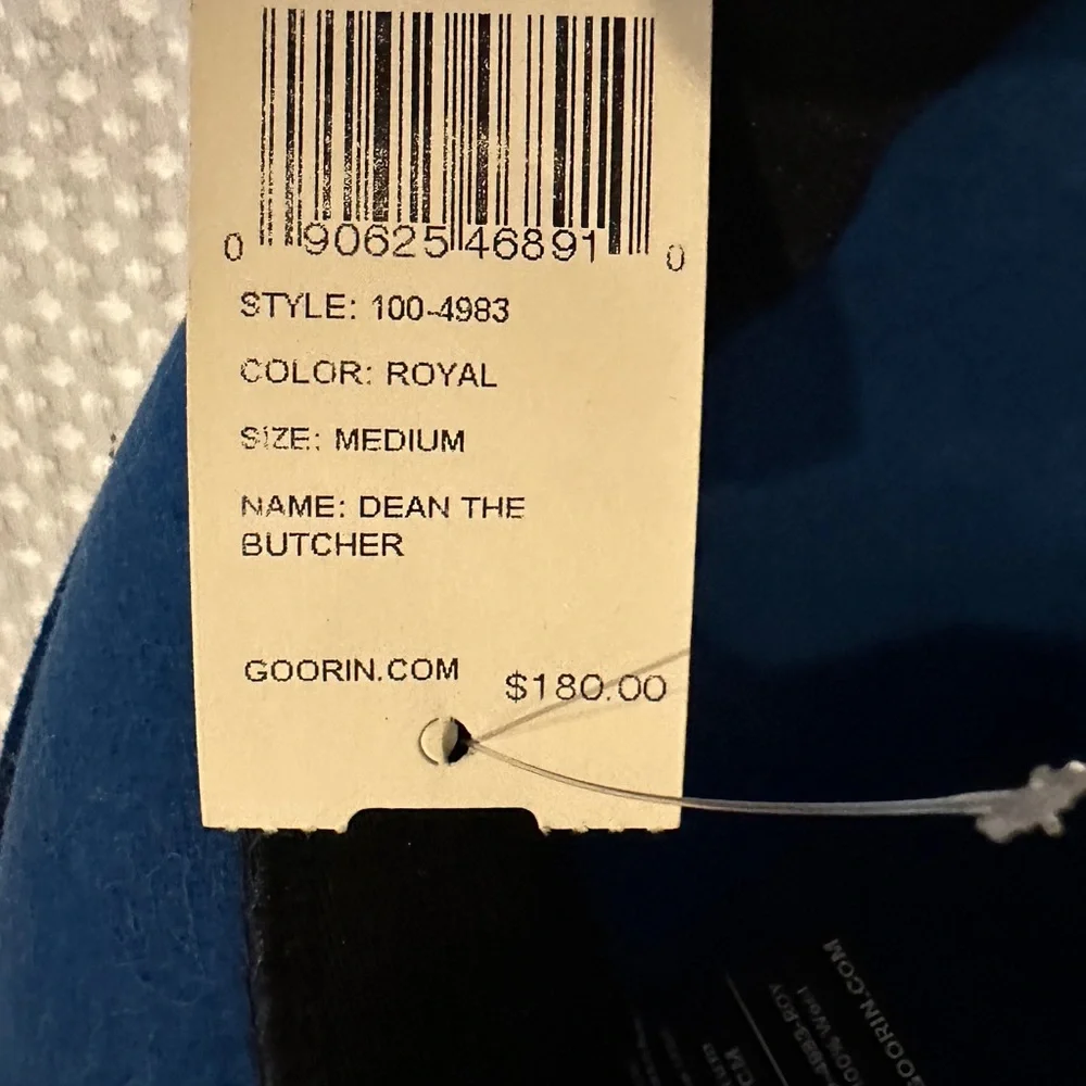 Goorin Bros Royal Blue Fedora “Dean the Butcher”Hat - Picture 10 of 10